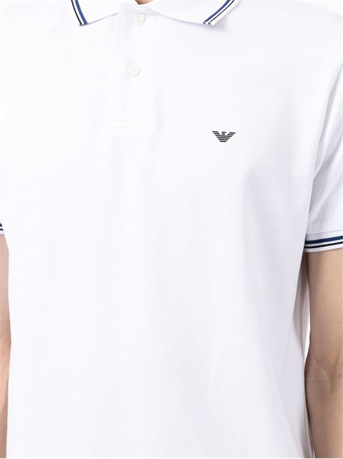 Polo uomo manica corta con bordini in contrasto EMPORIO ARMANI | 8N1FB41JPTZ0100